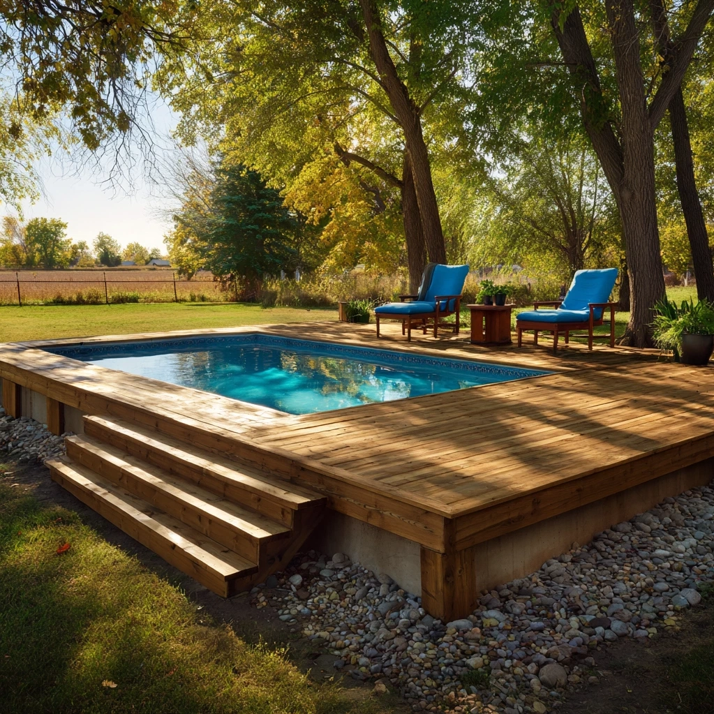 above ground pool deck ideas
