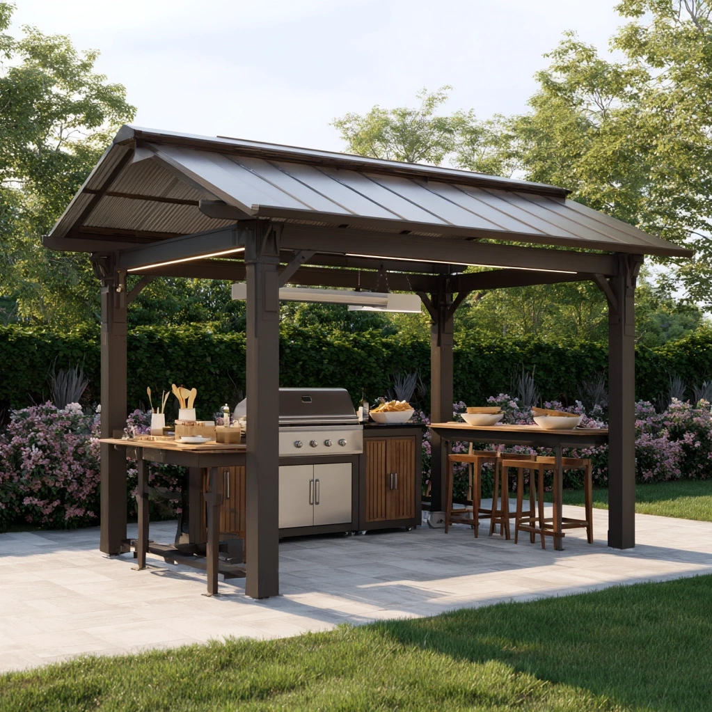 backyard grill gazebo