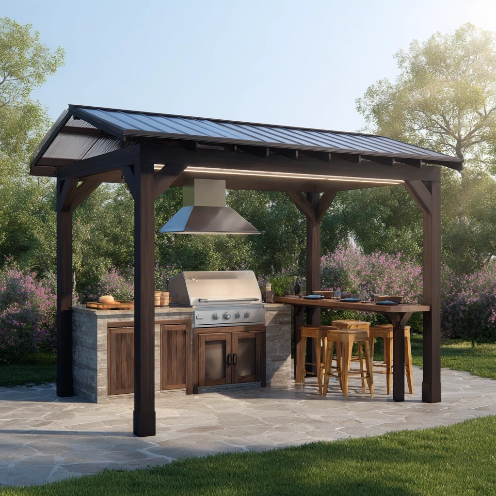 backyard grill gazebo