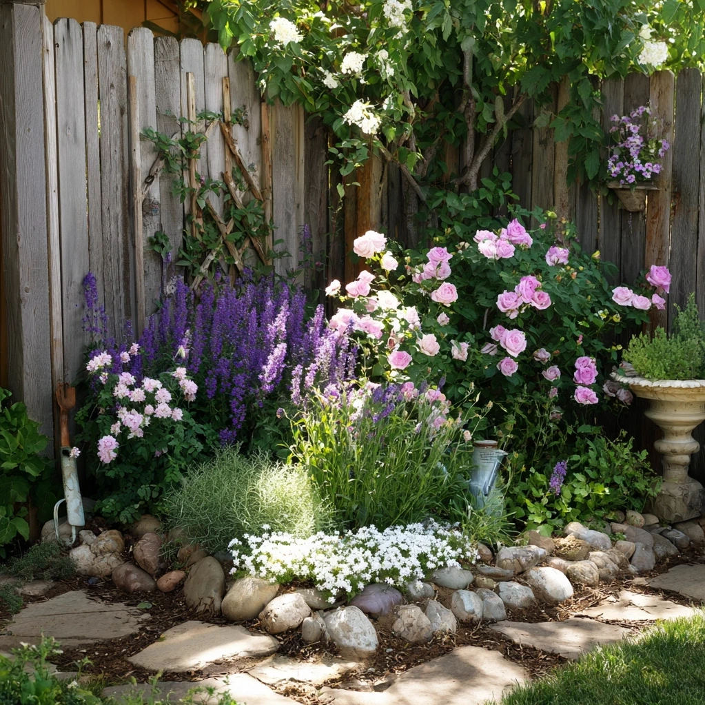 corner flower bed ideas