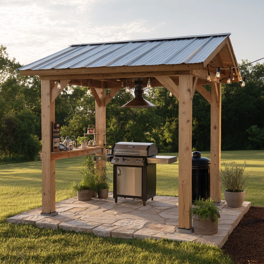 diy grill gazebo