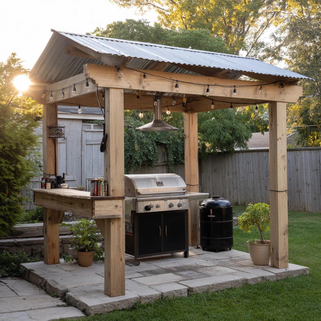 diy grill gazebo