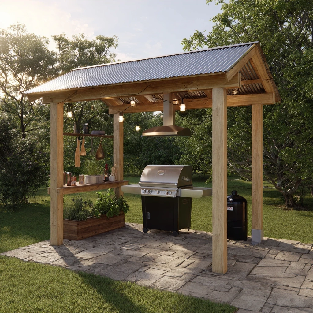 diy grill gazebo