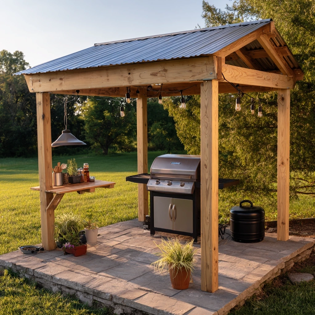 diy grill gazebo