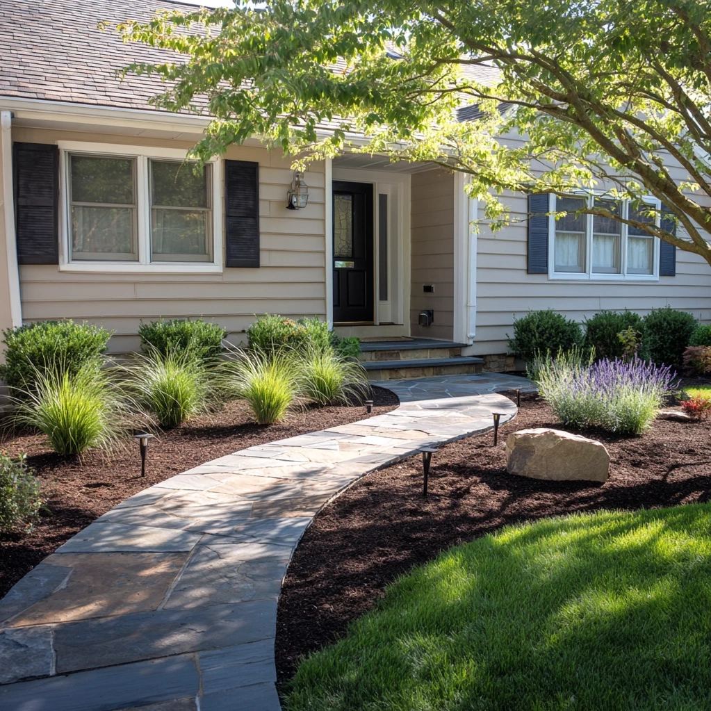 easy landscaping front yard