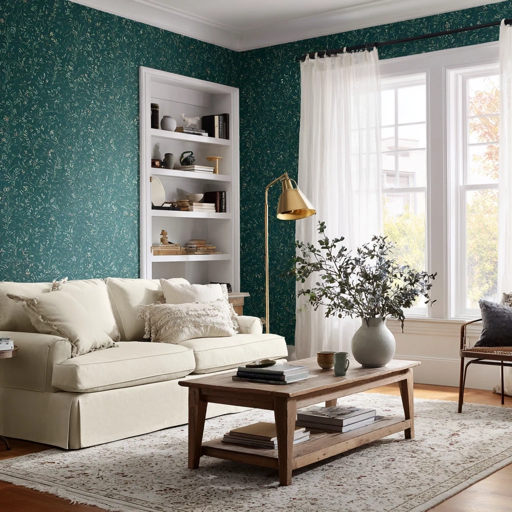 emerald green wallpaper