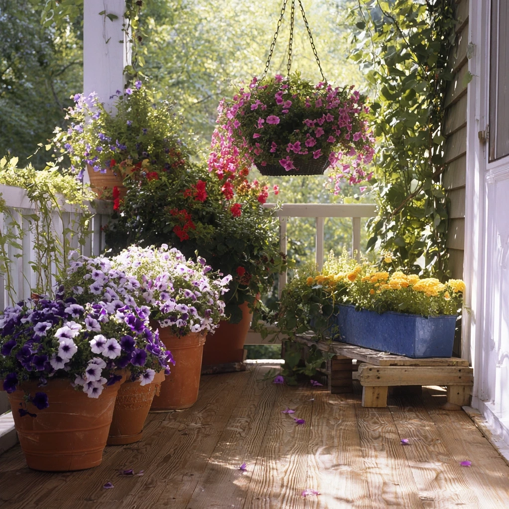 front porch flowers