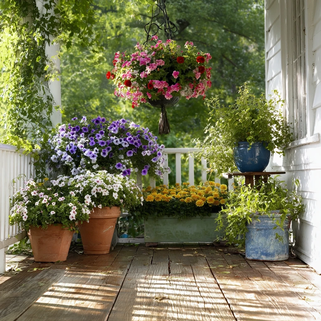 front porch flowers