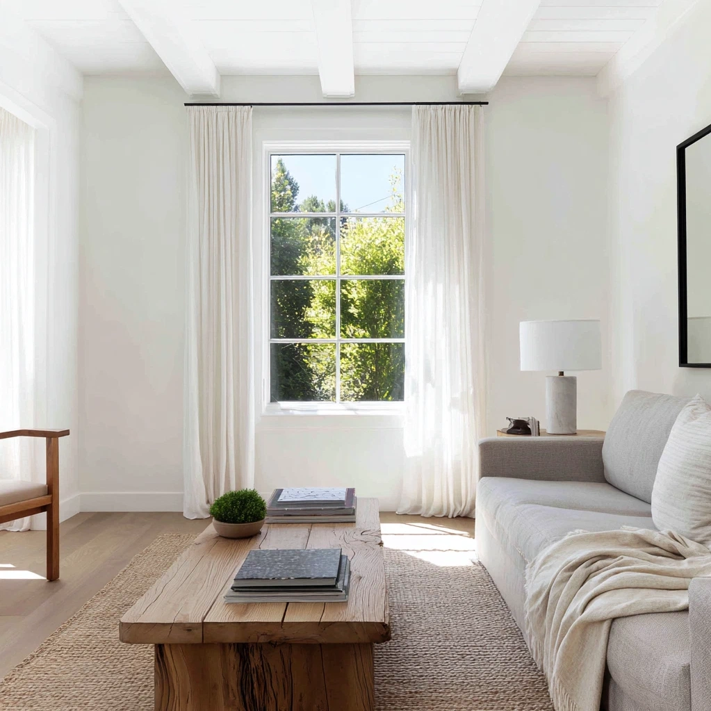 minimal white background