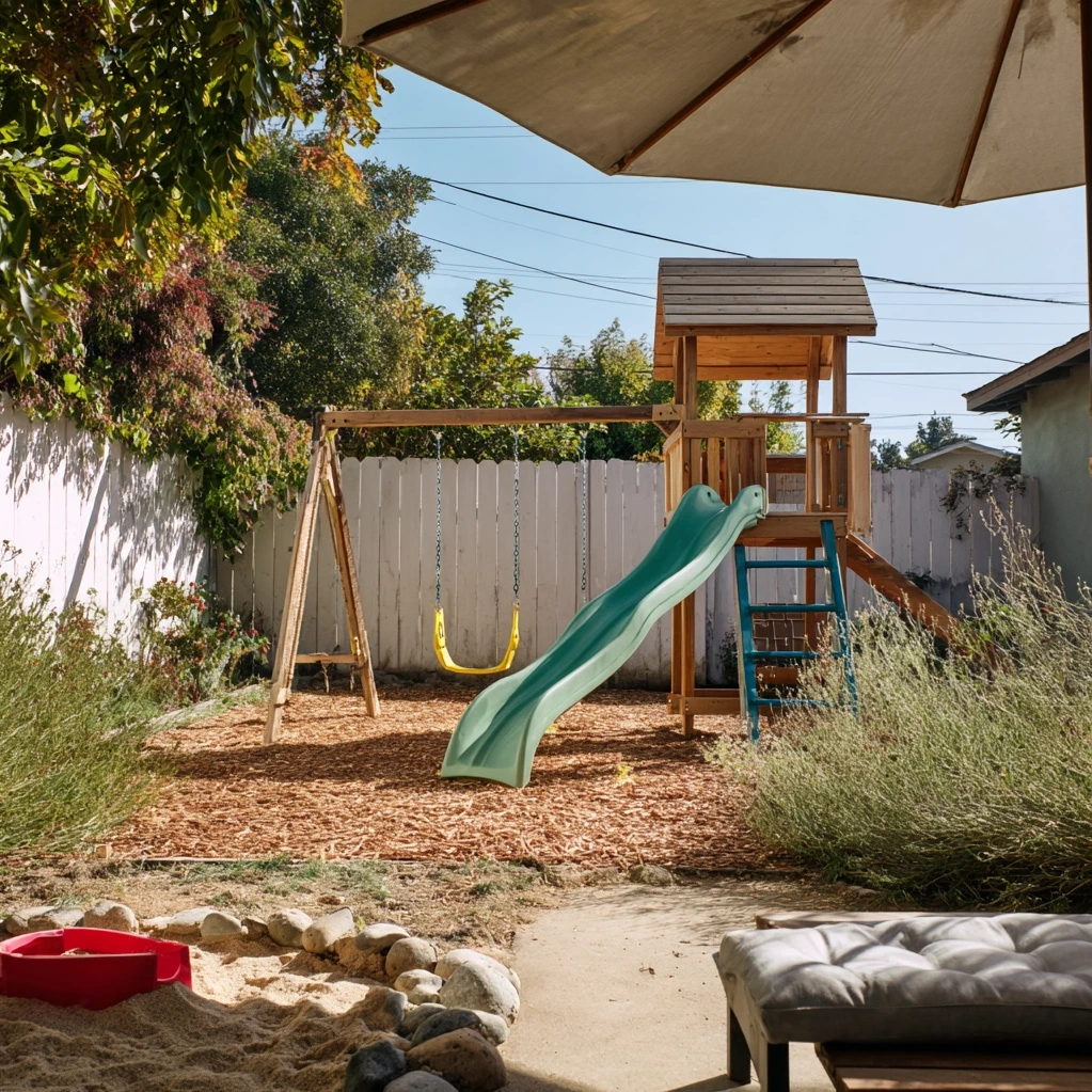 outdoor kids play area