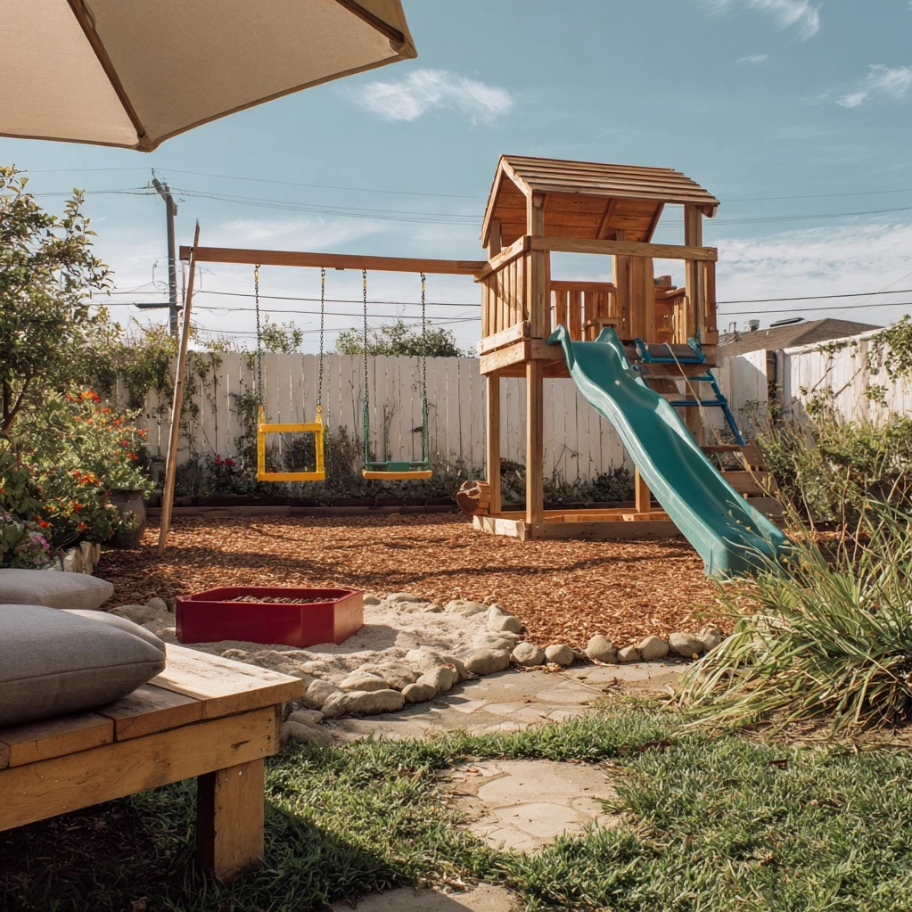 outdoor kids play area