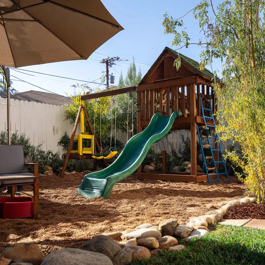 outdoor kids play area