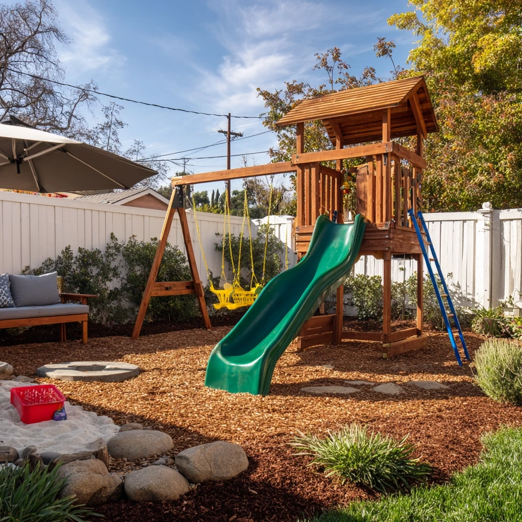 outdoor kids play area