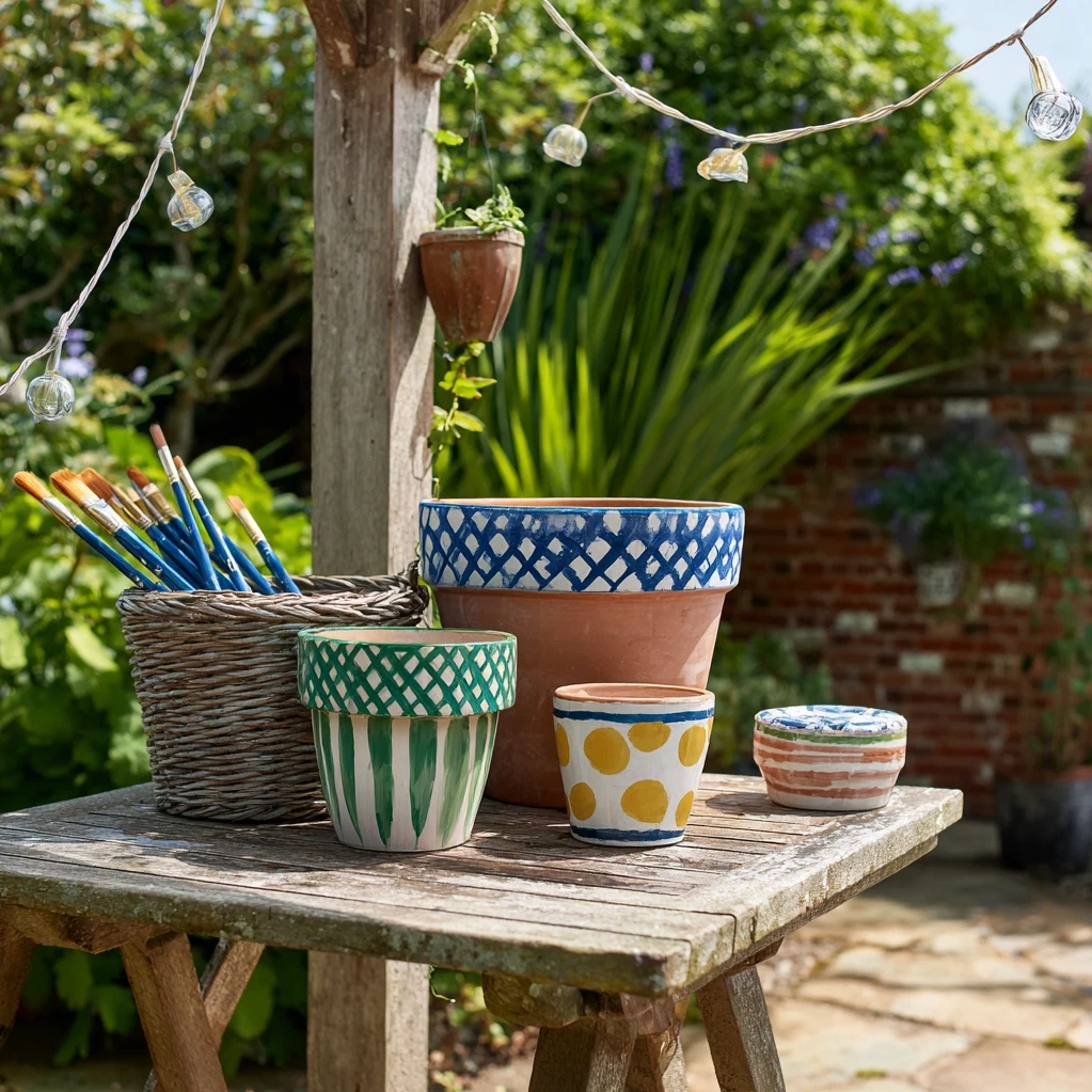 painting flower pots