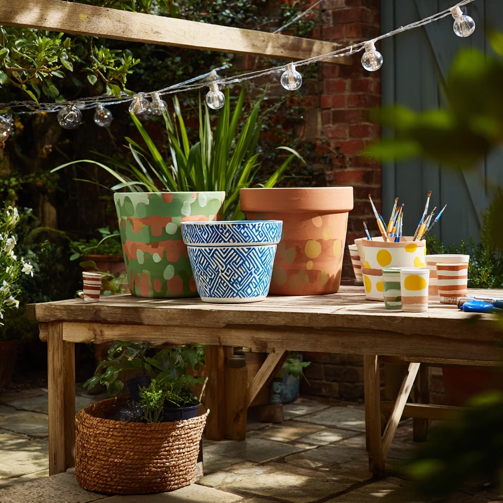 painting flower pots