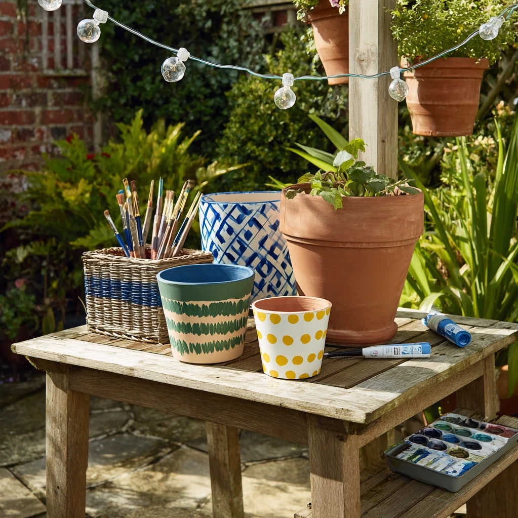 painting flower pots