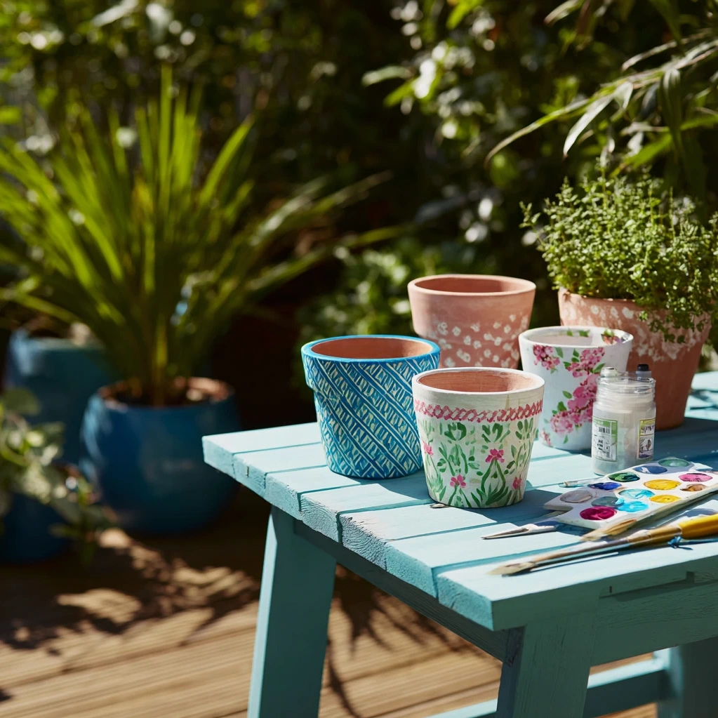 painting terracotta pots