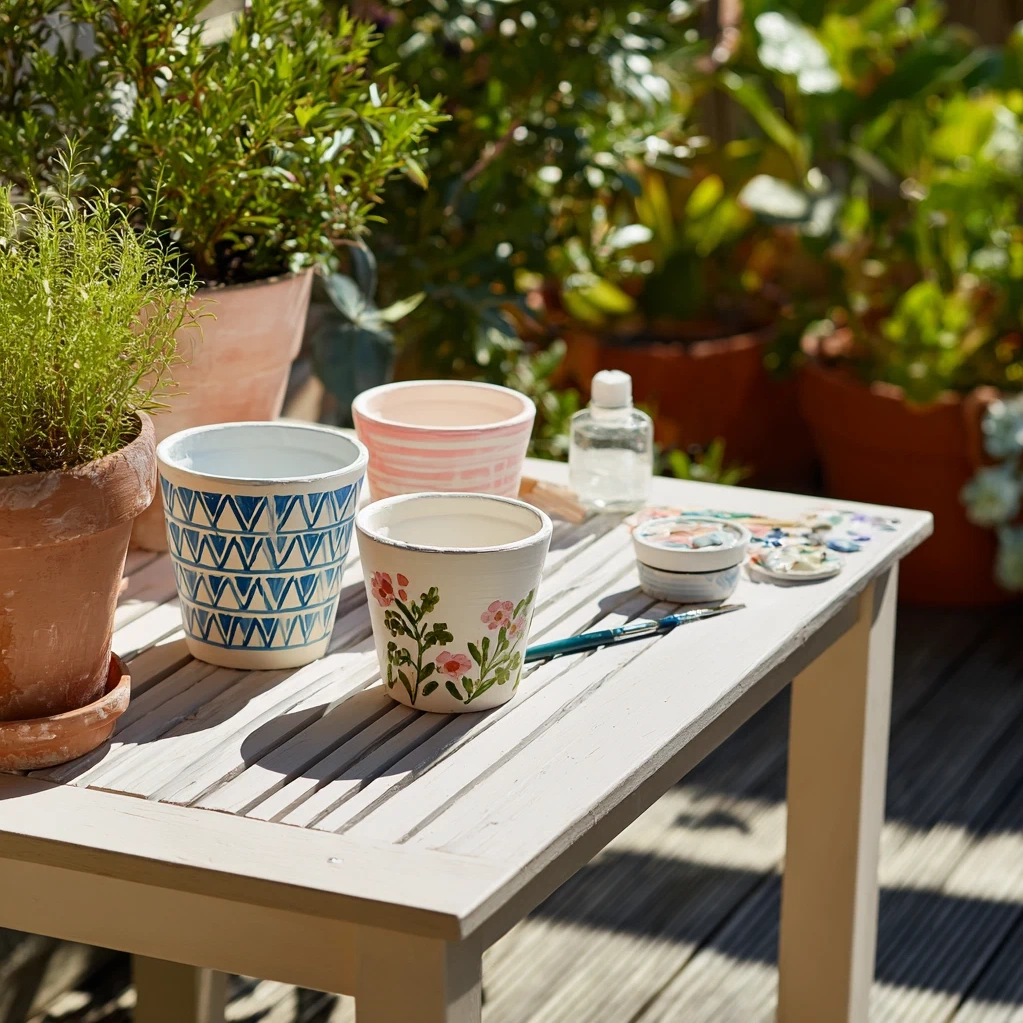 painting terracotta pots