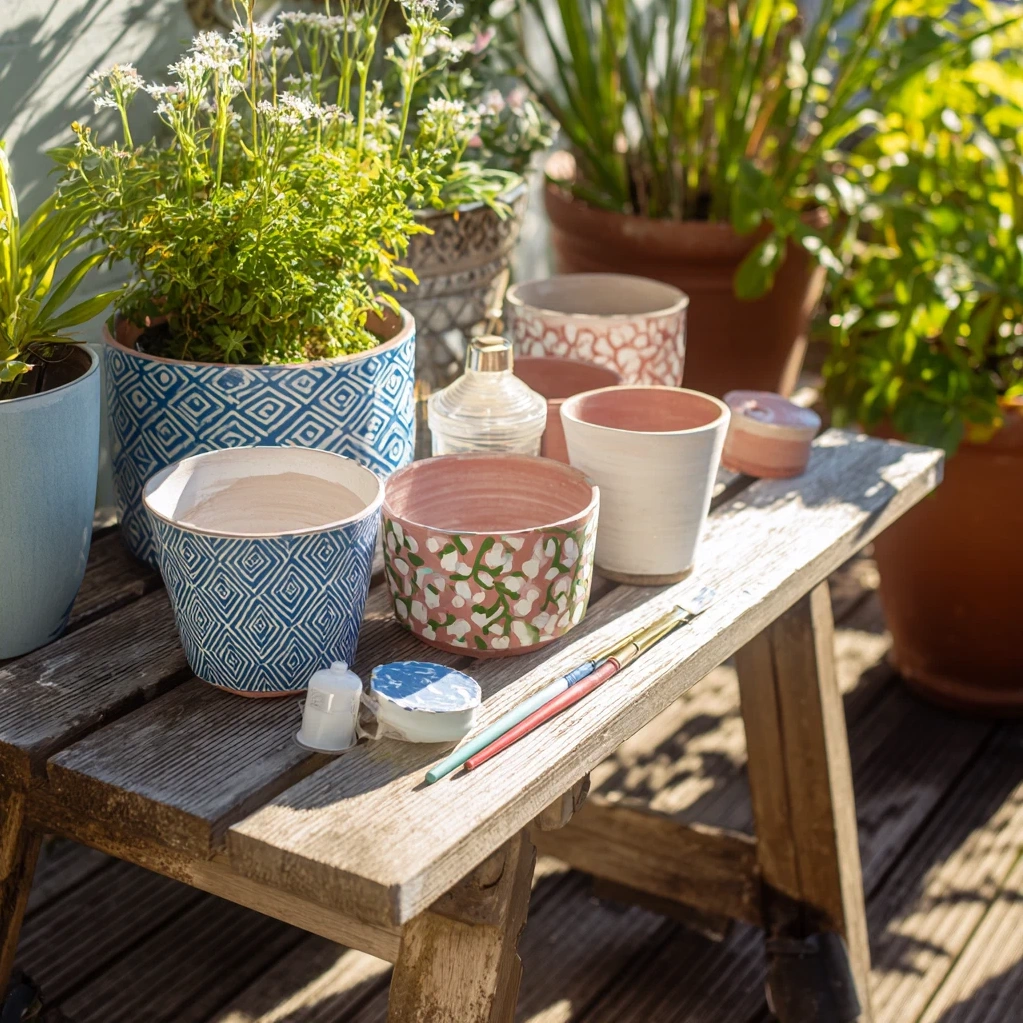 painting terracotta pots