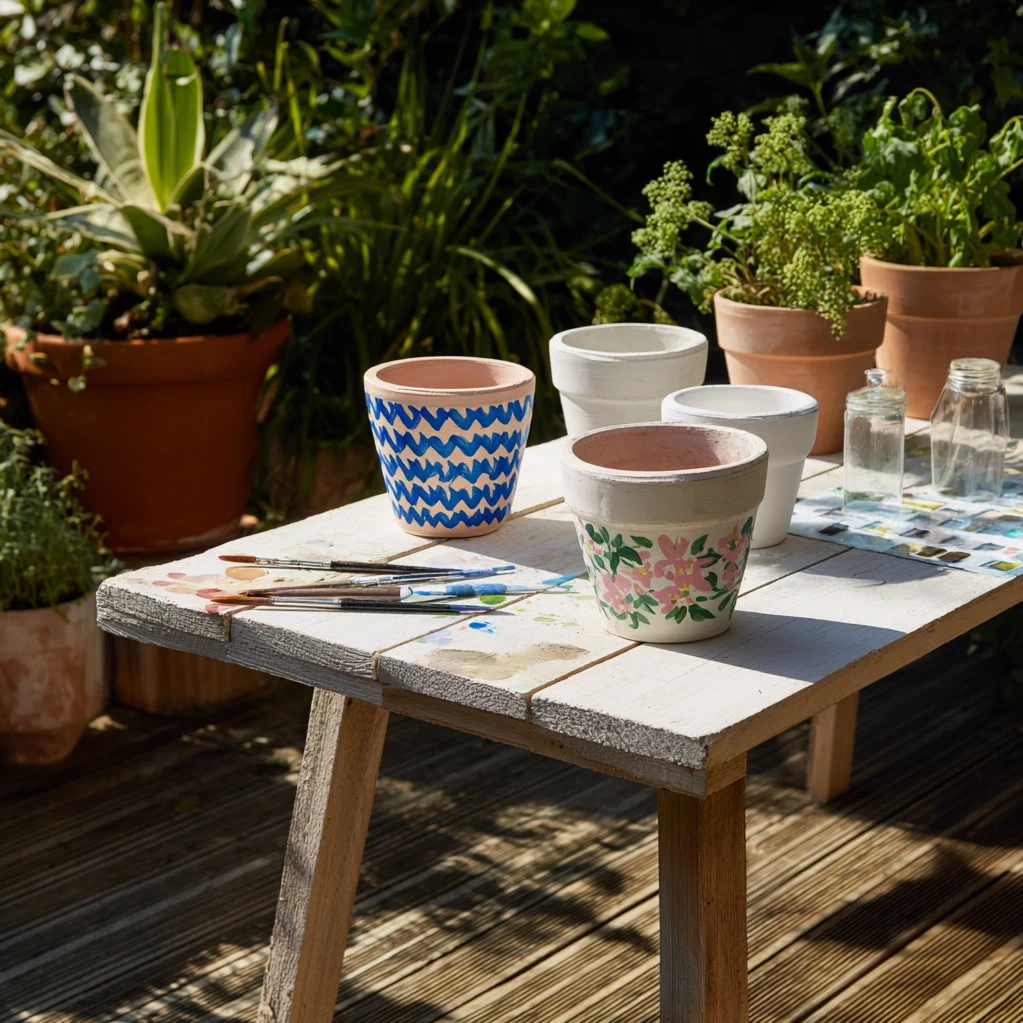 painting terracotta pots
