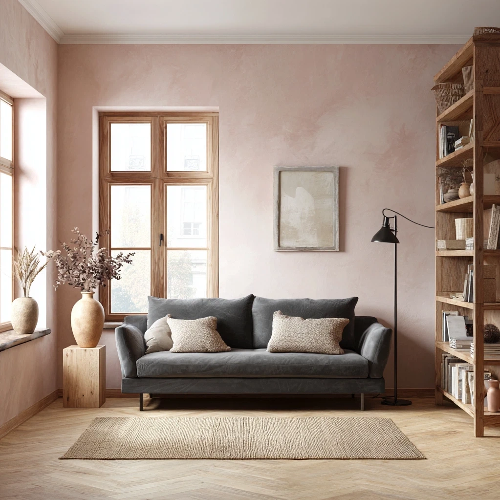 pastel pink background