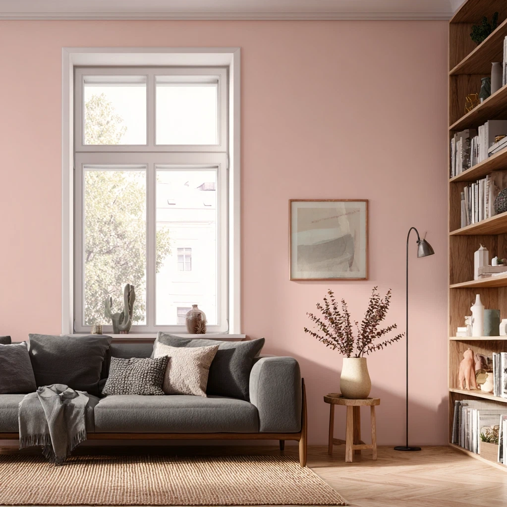pastel pink background