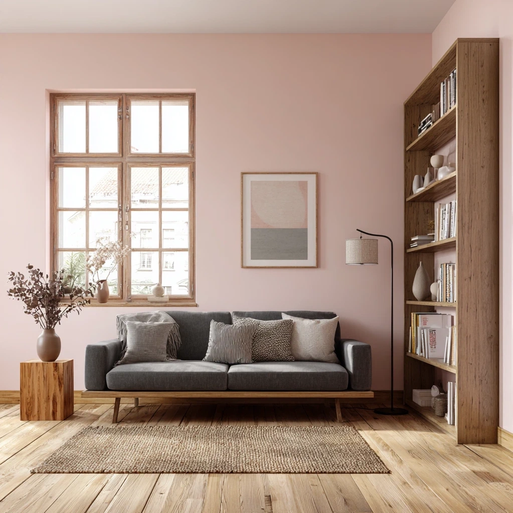 pastel pink background