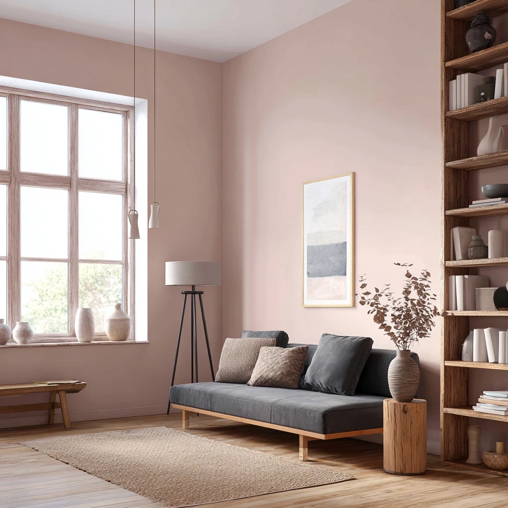 pastel pink background