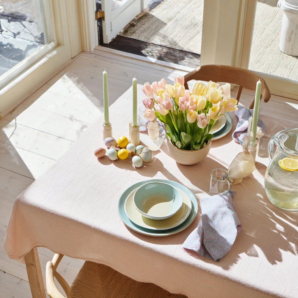 pastel spring tablescapes