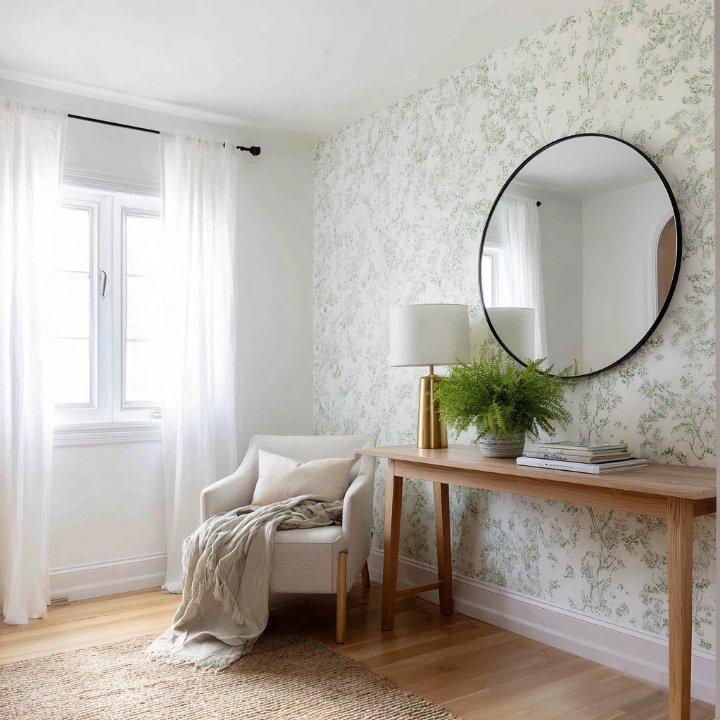 sage green wallpaper