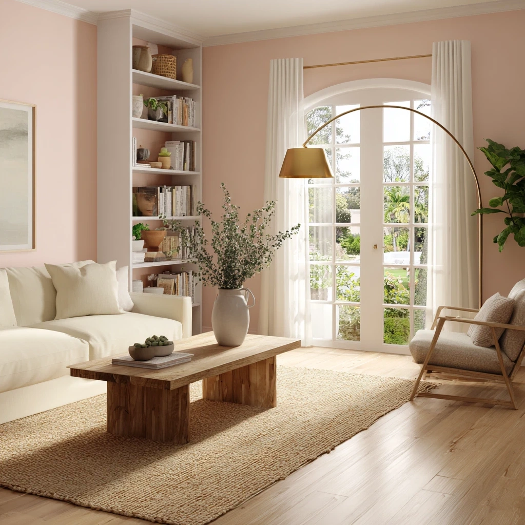 soft pink background