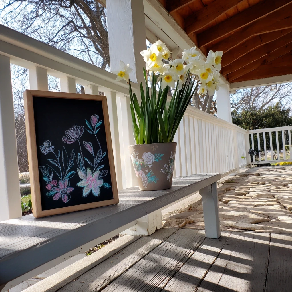 spring chalk ideas