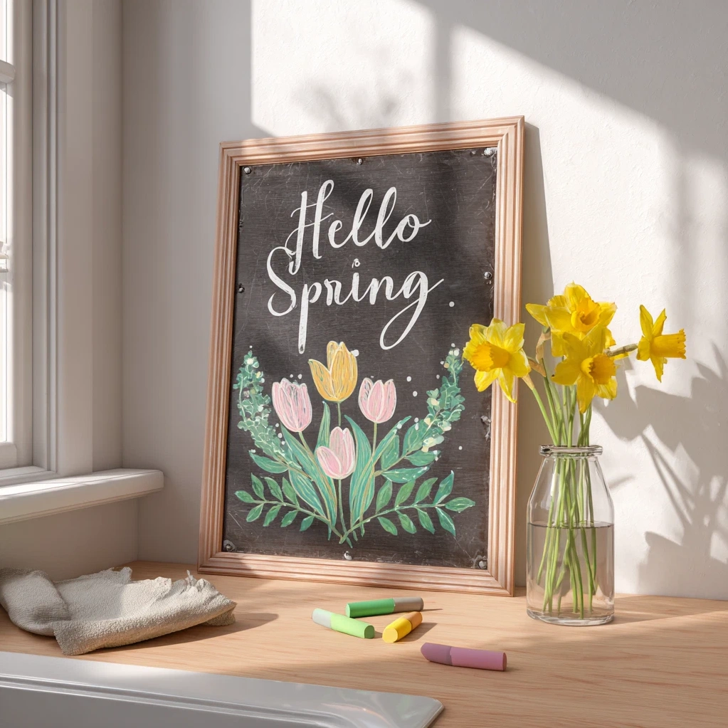 spring chalkboard ideas