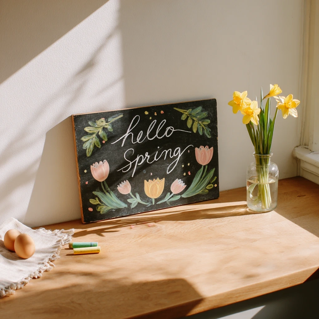 spring chalkboard ideas