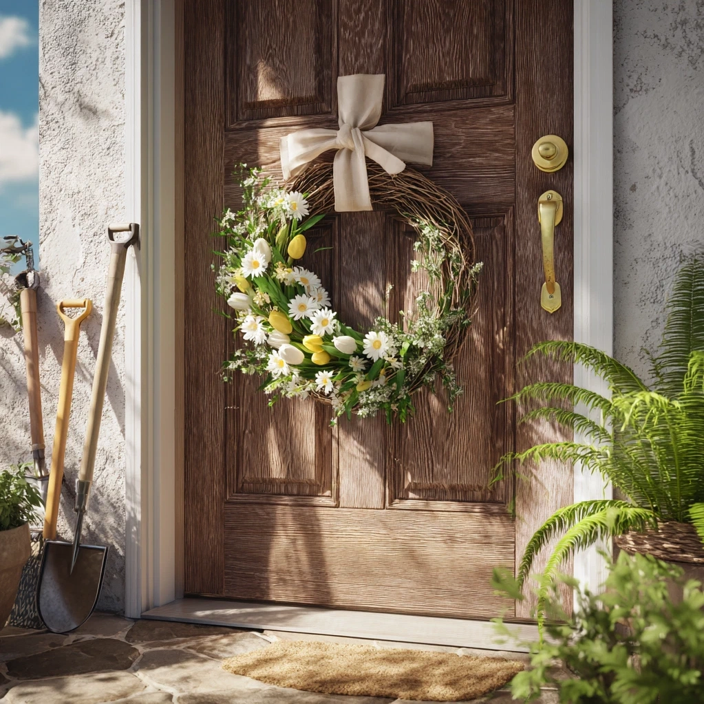 spring floral wreath