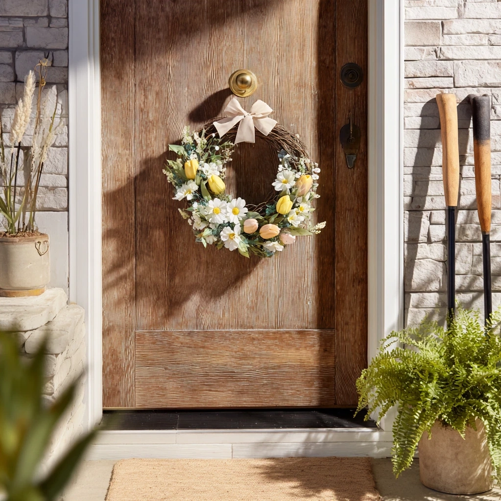 spring floral wreath