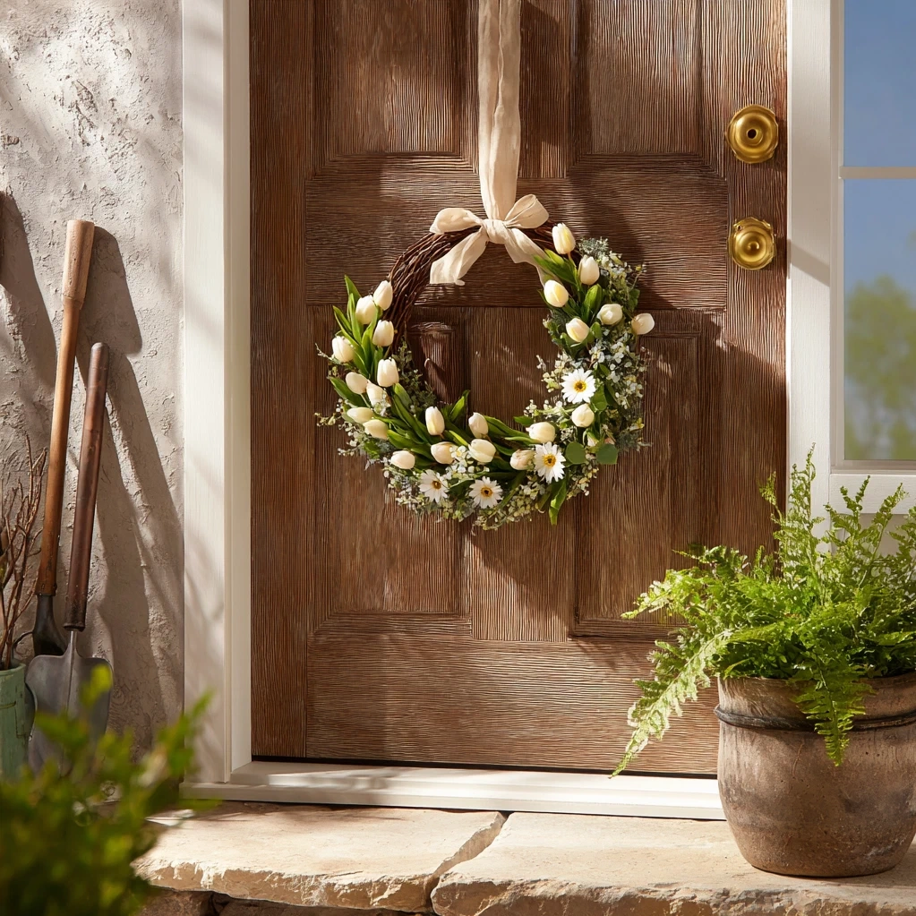 spring floral wreath