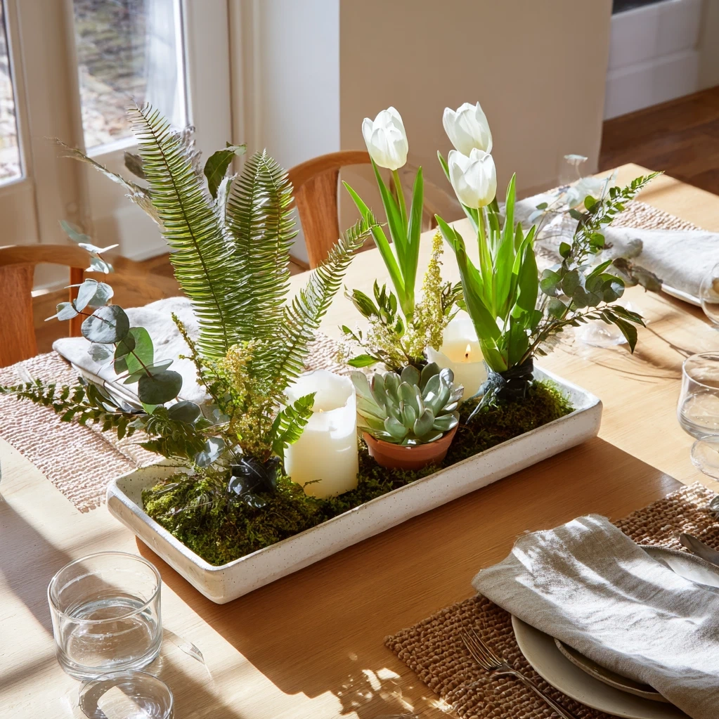 spring green centerpieces