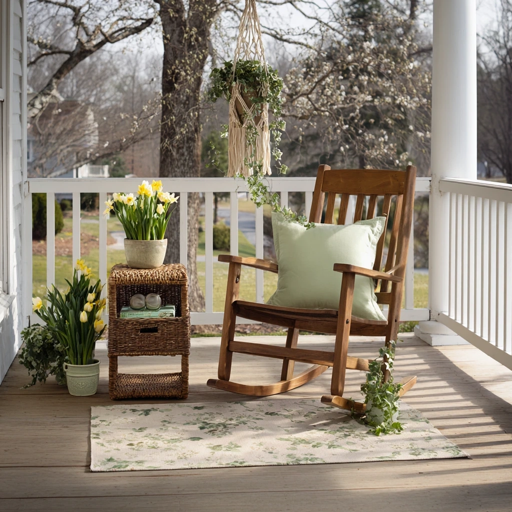 spring porch decor