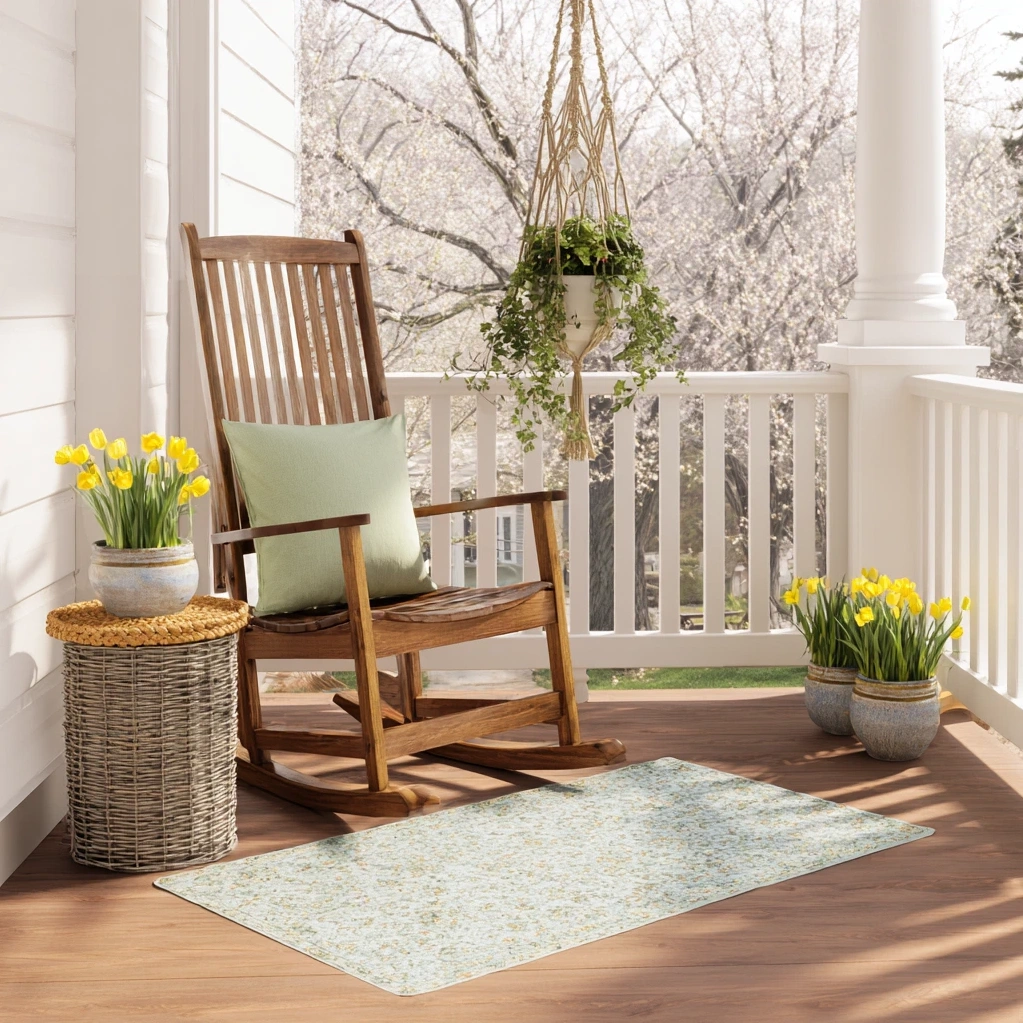 spring porch decor