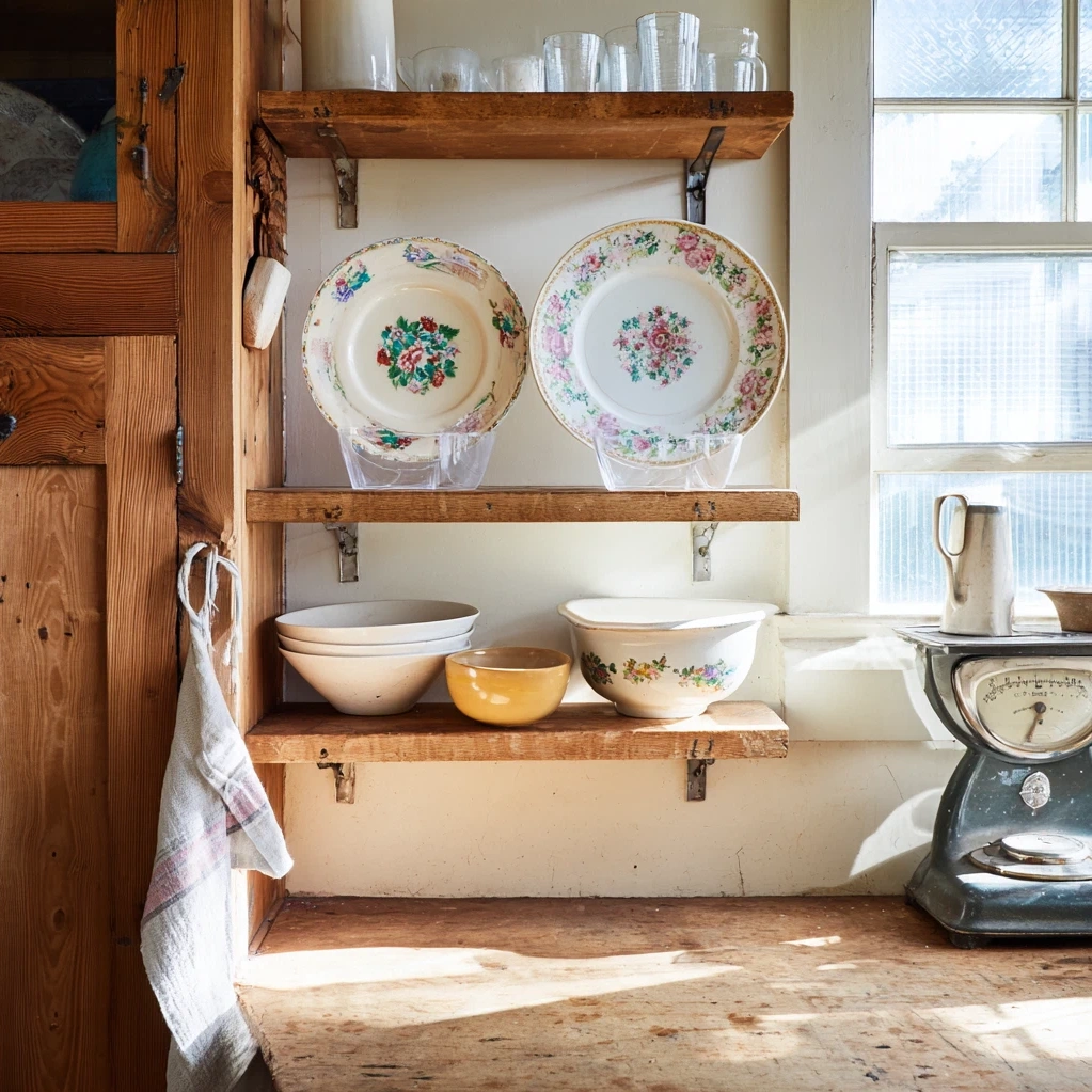 vintage dishware aesthetic