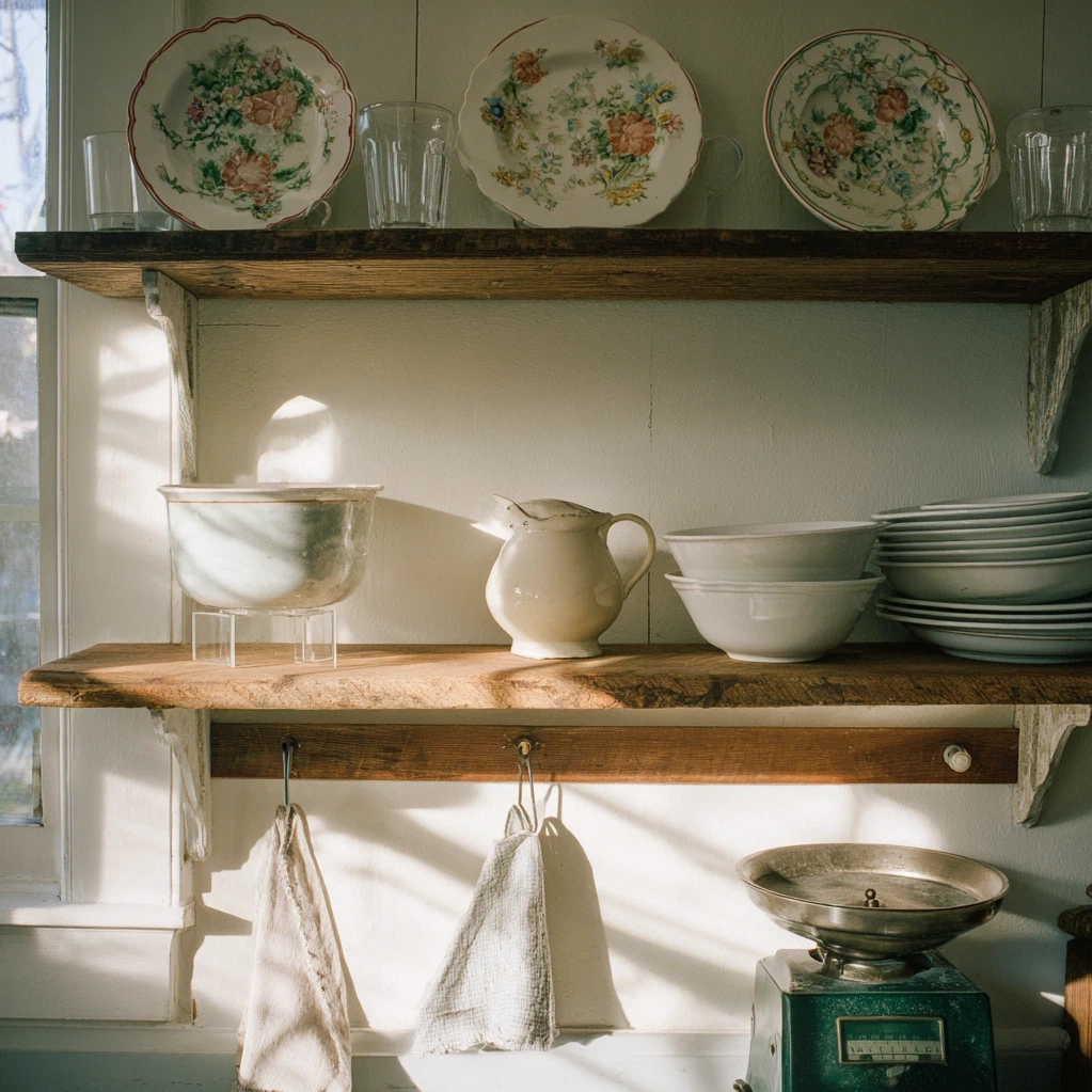 vintage dishware aesthetic