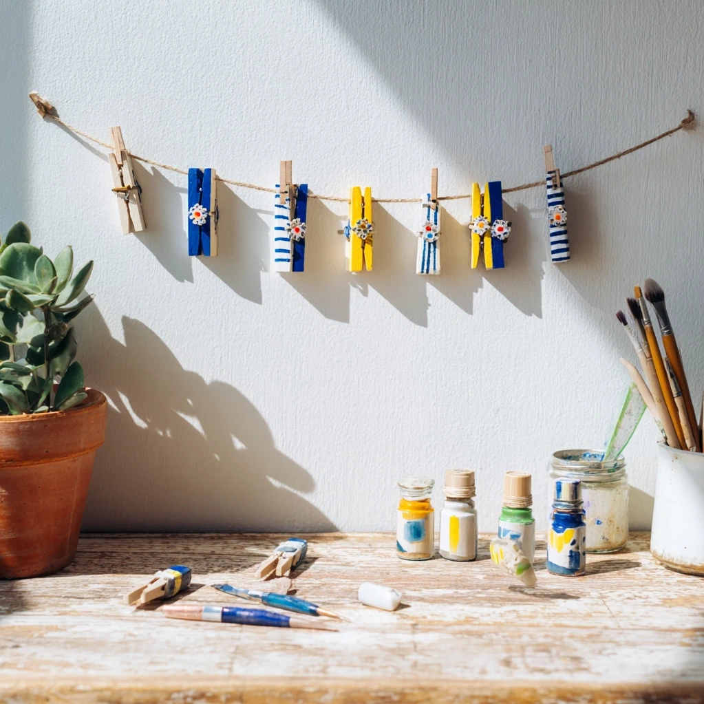 volleyball clothespins craft