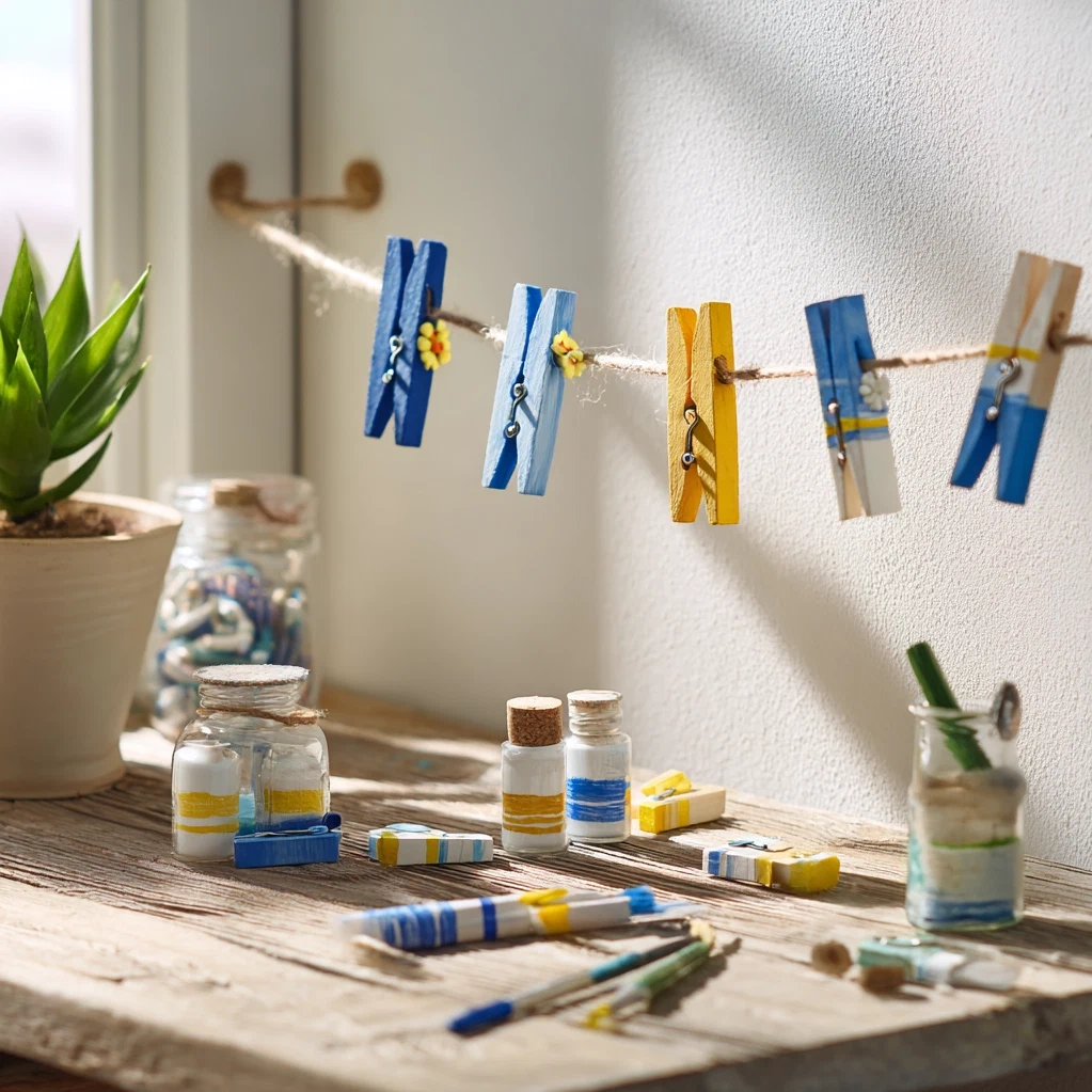 volleyball clothespins craft