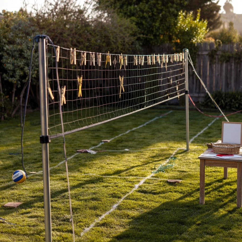 volleyball clothespins game