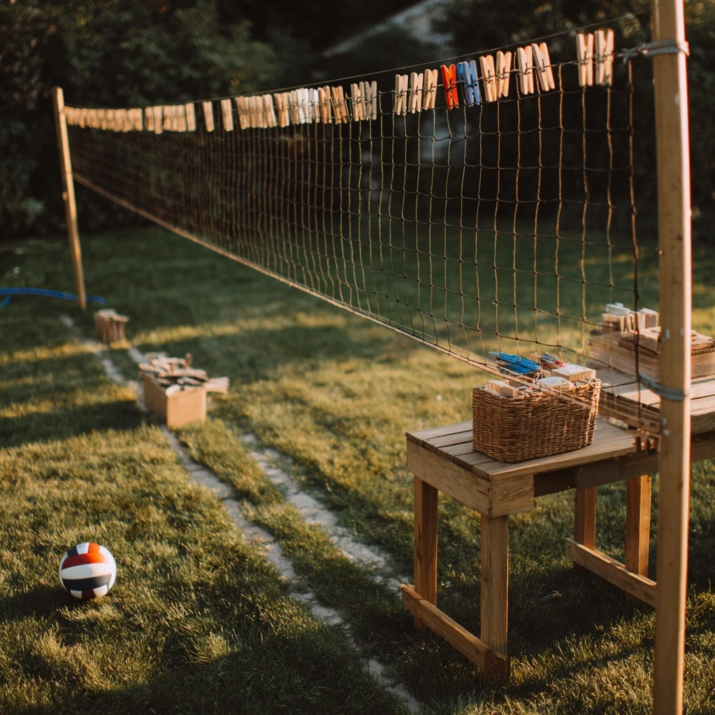 volleyball clothespins game