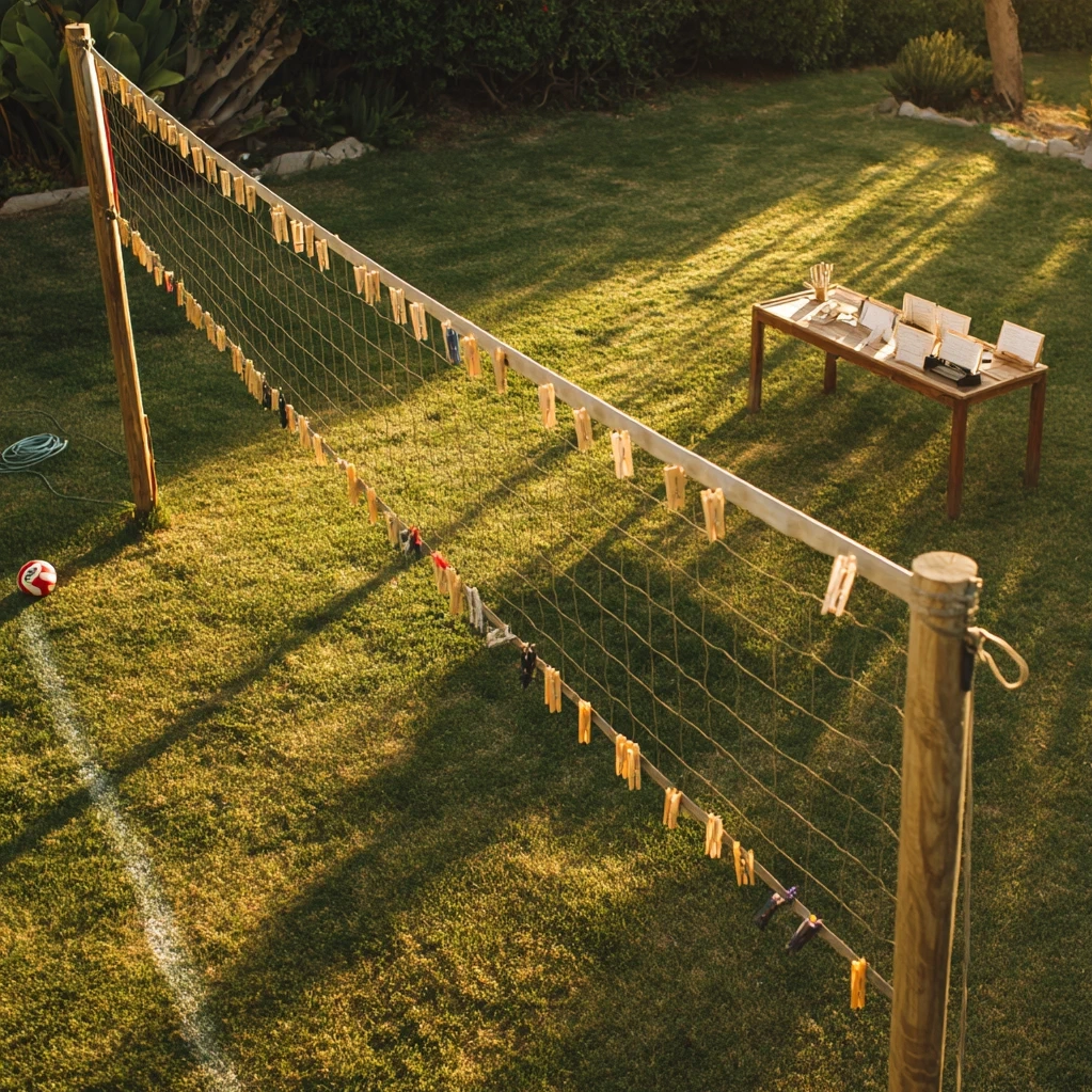 volleyball clothespins game