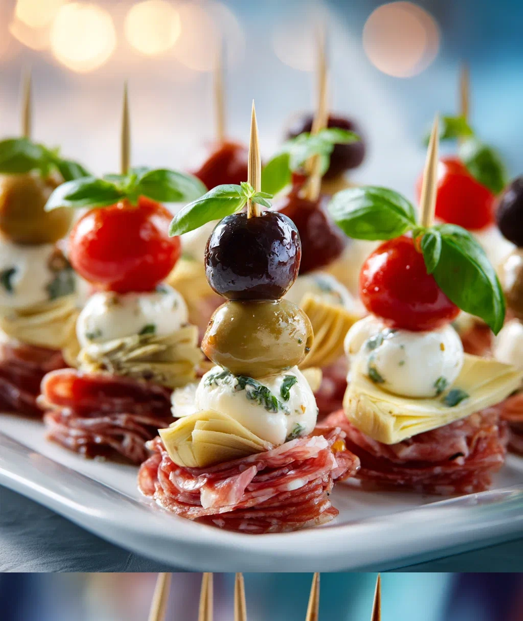 antipasto skewers appetizer