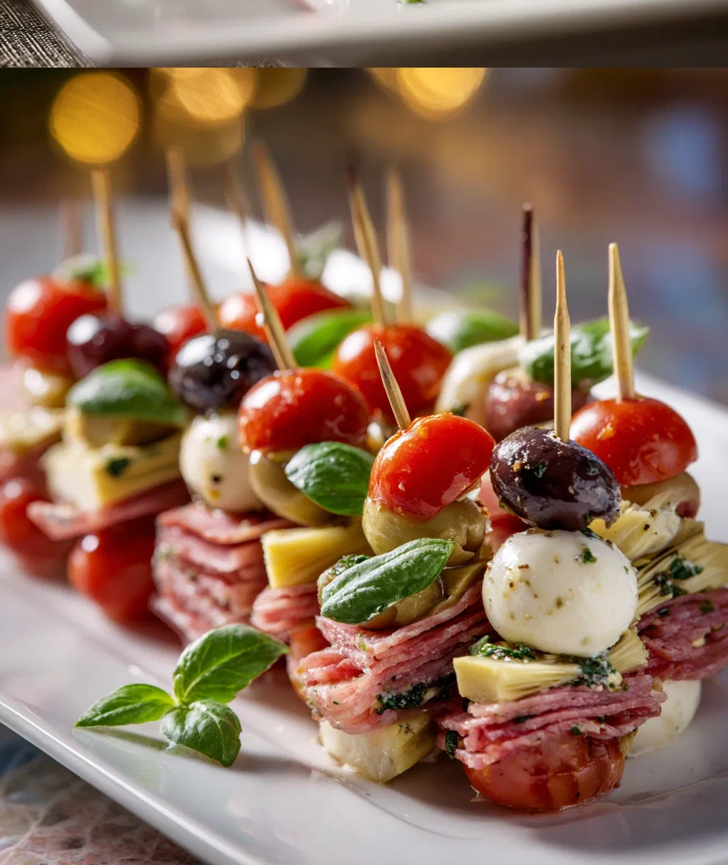 antipasto skewers appetizer