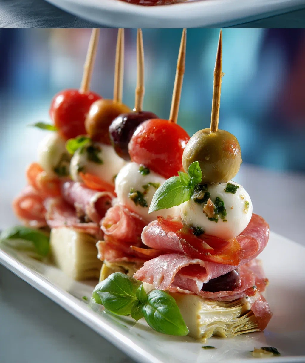 antipasto skewers appetizer